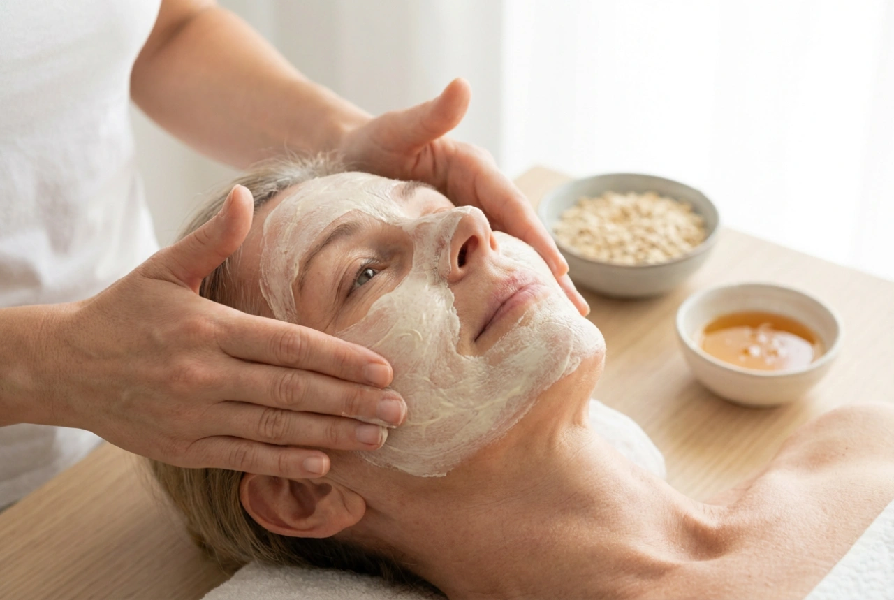 Domaće maske za lice nakon 60.: nježne formule i način primjene