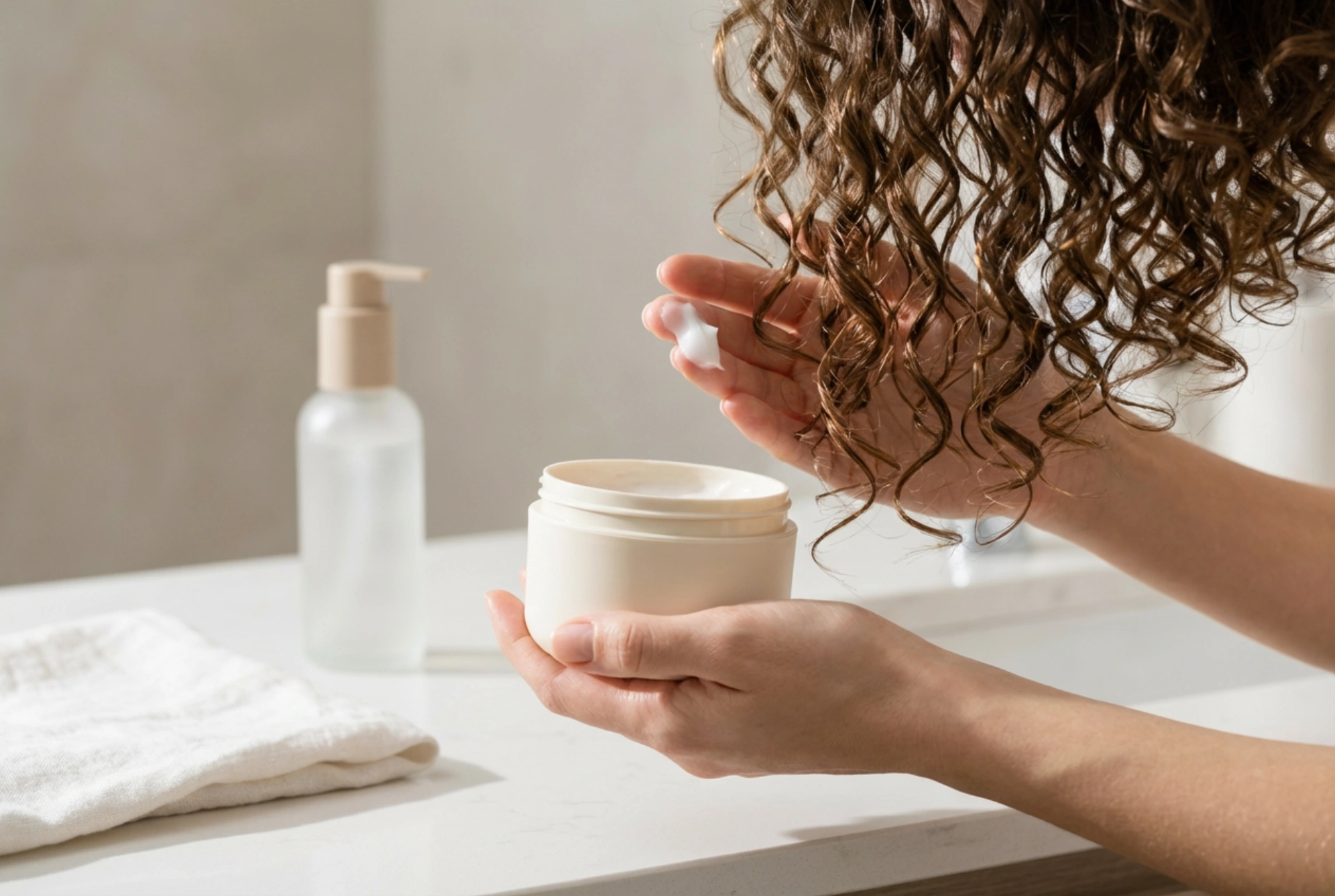 Regenerator bez ispiranja za kovrčavu kosu: metoda nanošenja LOC/LOG