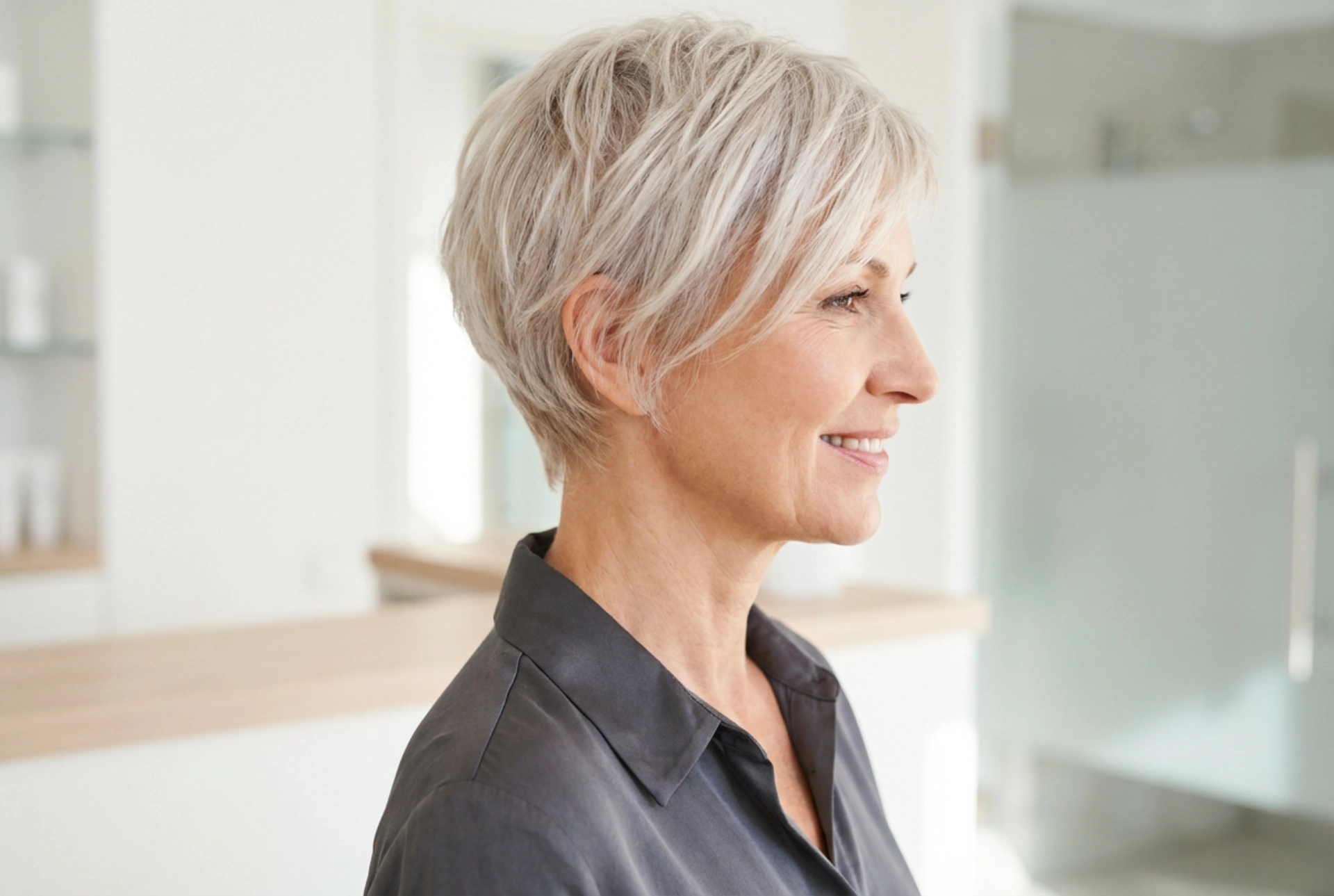 Frizura za žene iznad 50: kratki rezovi i brzo stiliziranje