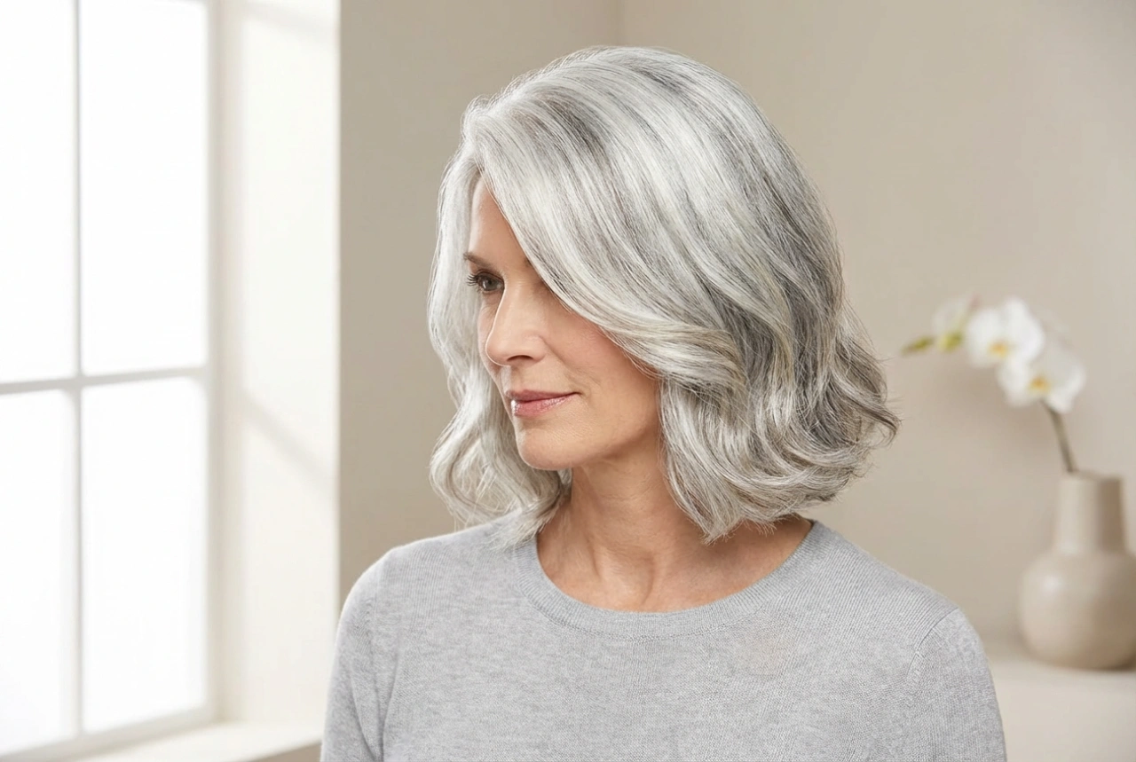 Frizura za sijedu kosu: sjaj, tekstura i rezovi koji ističu boju