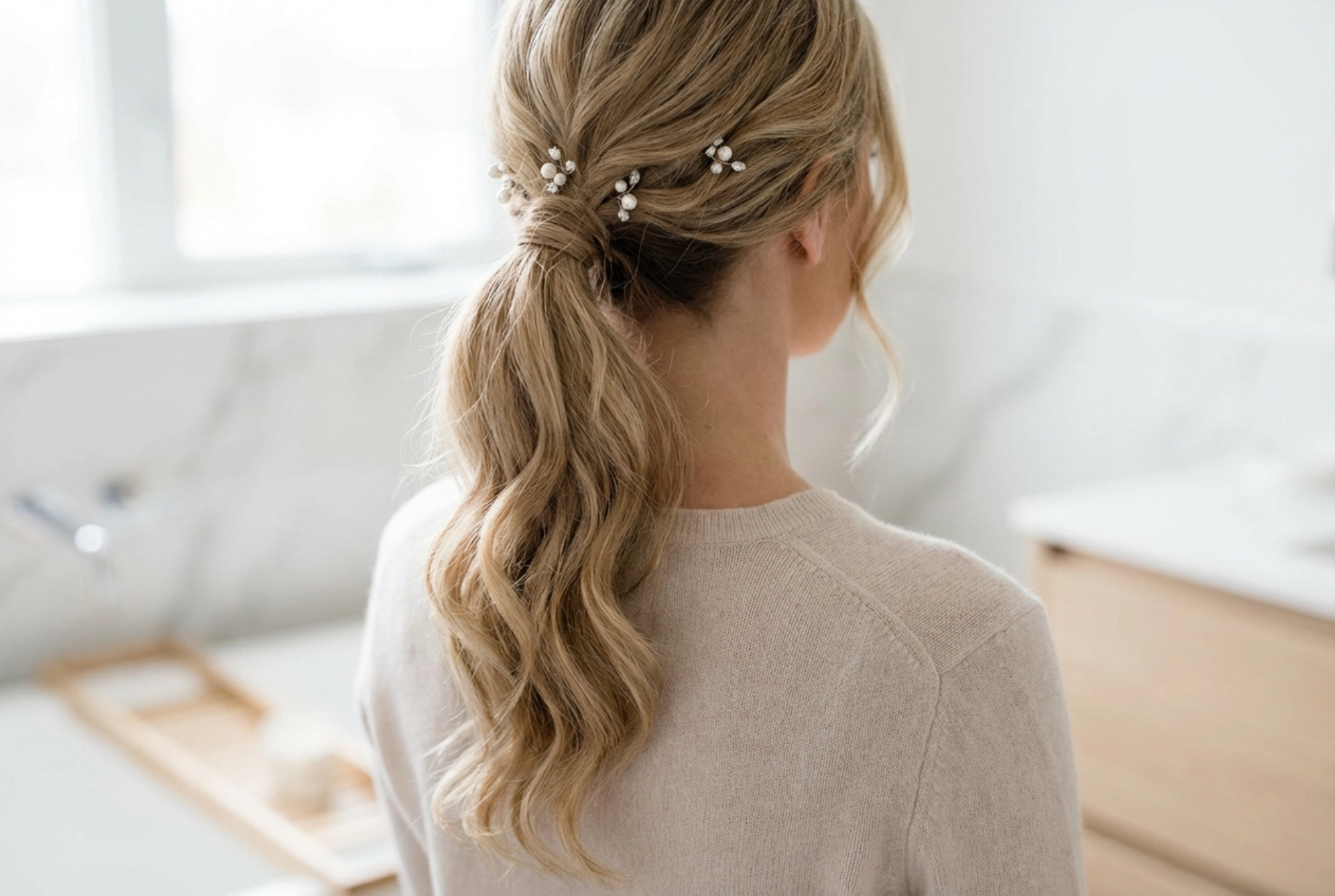 Frizura s repom za vjenčanje: elegantni konjski rep, valovi i dodaci