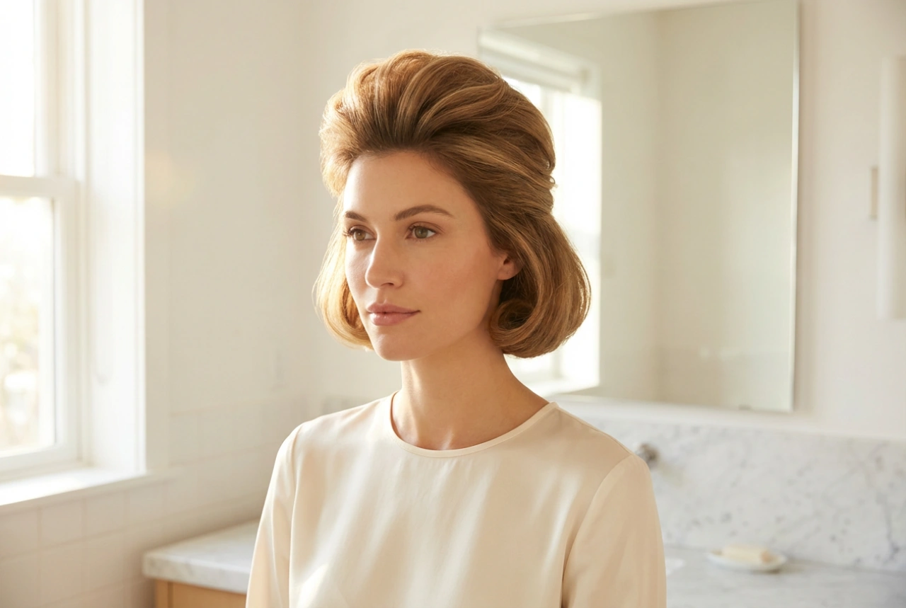 Retro stil za svaki dan: frizura iz 60-ih s volumenom pri korijenu