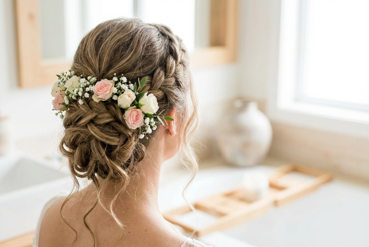 Vjenčić u glavnoj ulozi: svadbene frizure s vjenčićem i postojanost