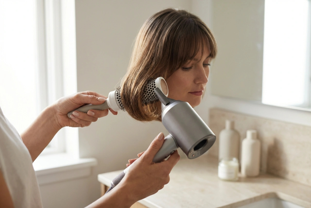 Srednje duga kosa sa šiškama: sušenje, oblikovanje i trajno učvršćivanje