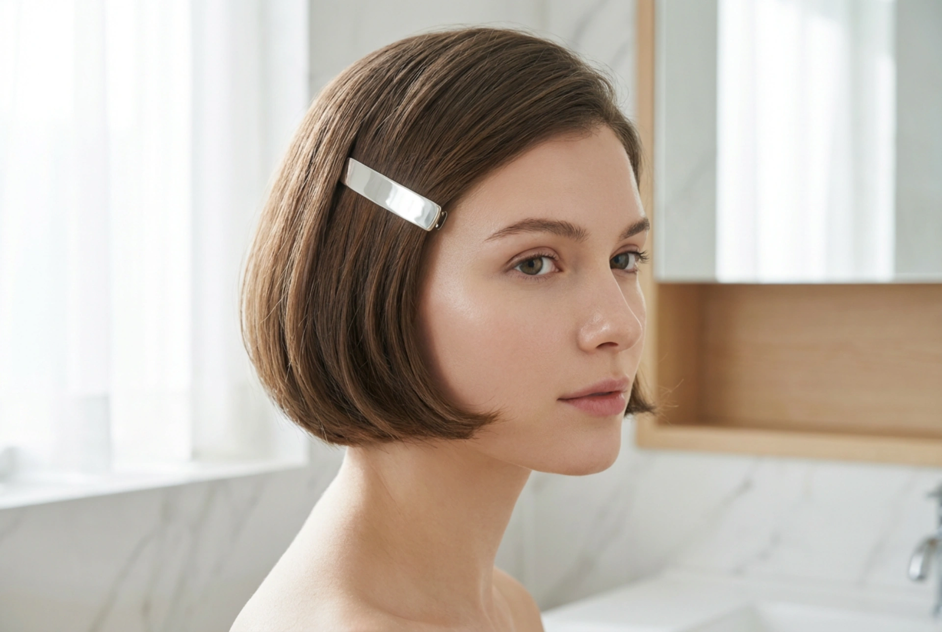 Vrlo kratki bob za svaki dan: volumen, zaglađivanje i dodaci