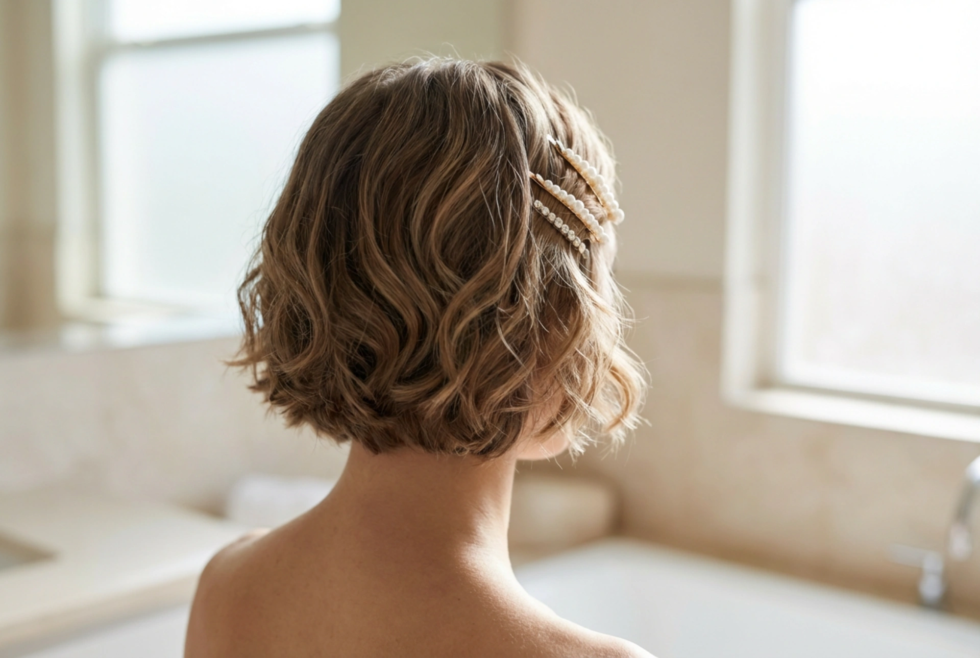 Svadbena frizura: elegantno oblikovana kratka kosa s dodacima