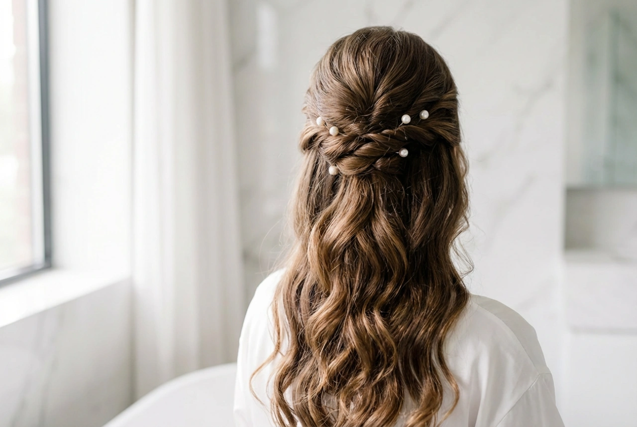 Vjenčane frizure za dugu kosu: postojan romantičan efekt korak po korak