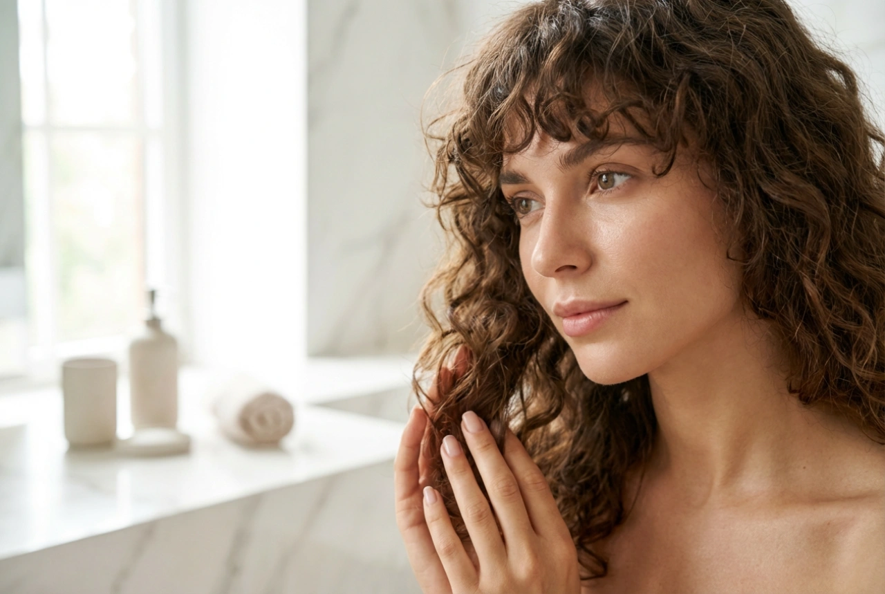 Šiške na kovrčavoj kosi: oblik, duljina i stiliziranje