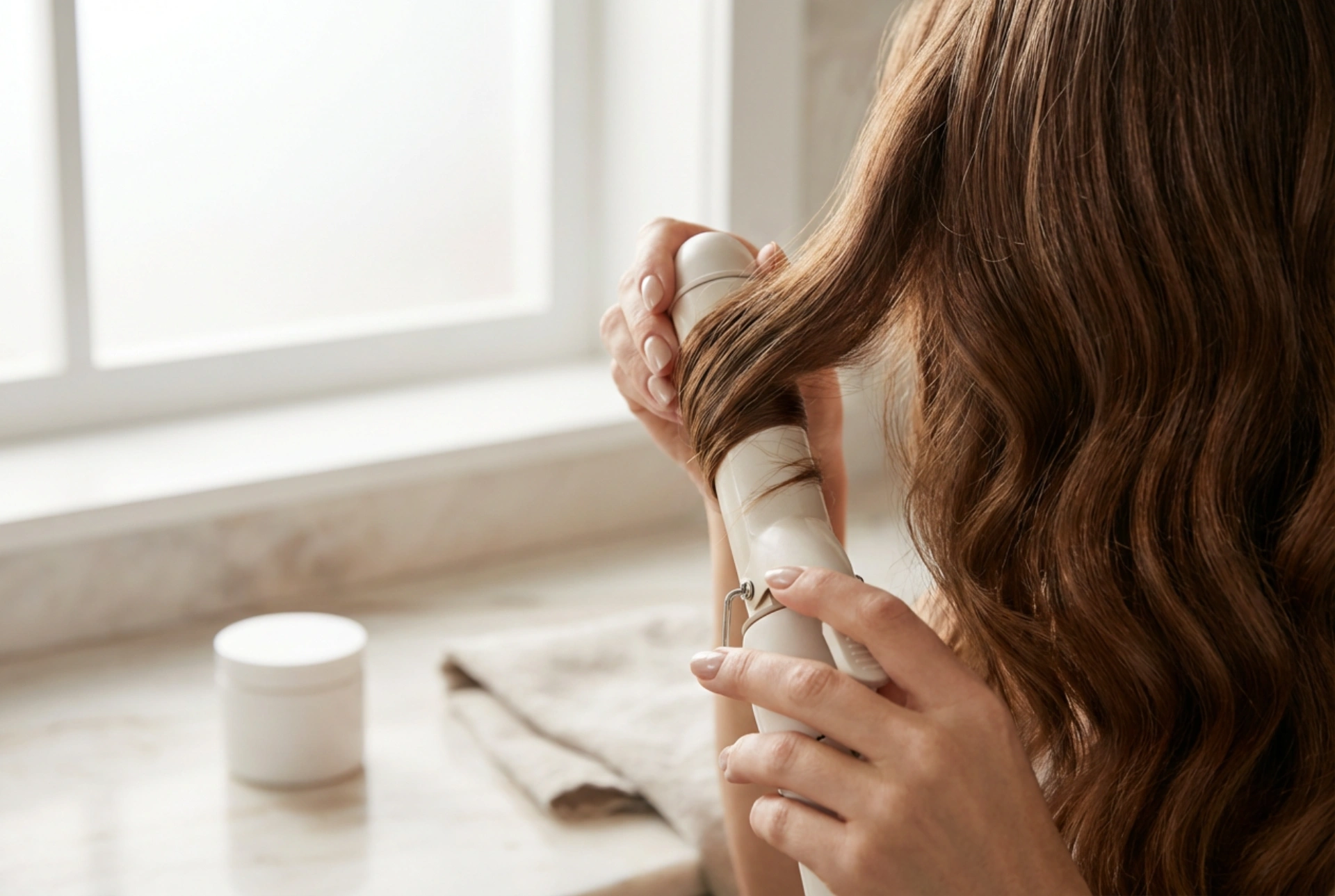 Debeli uvijač za kosu: veliki valovi i volumen korak po korak