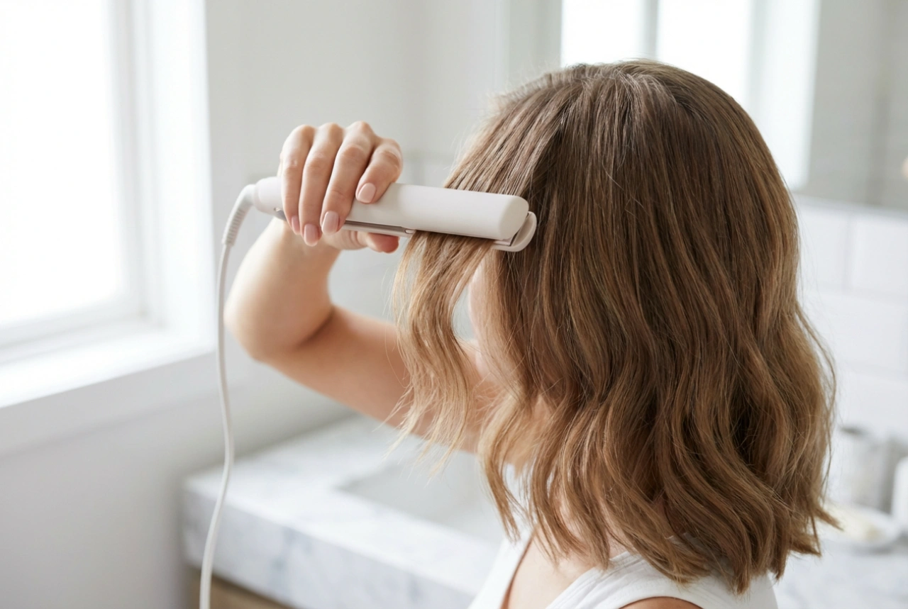 Mini pegla za cik-cak kosu: Podizanje od korijena i tekstura za svaki dan