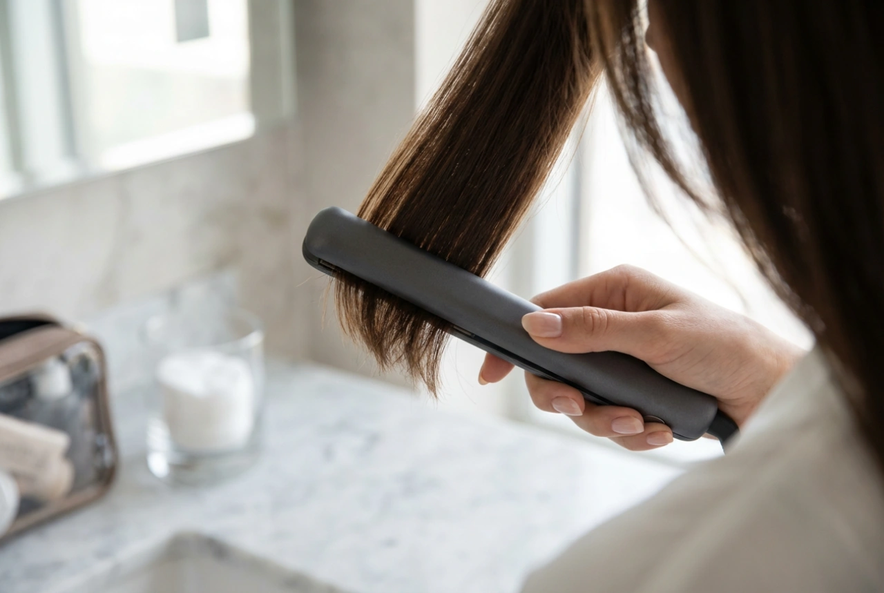 Mini pegla za kosu: detalji, šiške i stiliziranje na putovanju