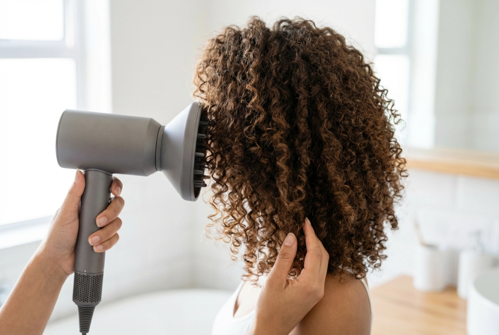 Sušilo za kosu s difuzorom i ionizacijom: kako sušiti prirodne valove i kovrče