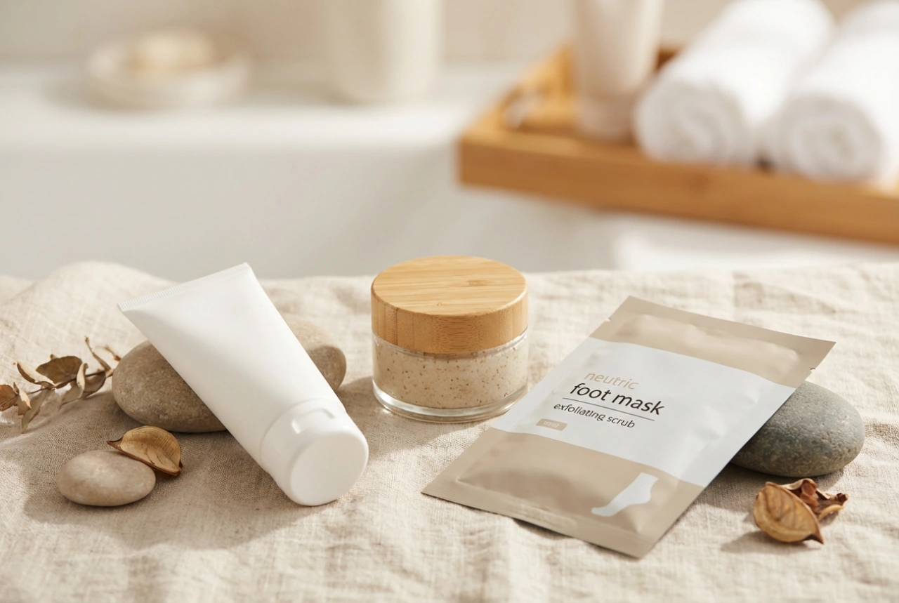 Za suhe pete: plan s maskom, pilingom i okluzivnom kremom