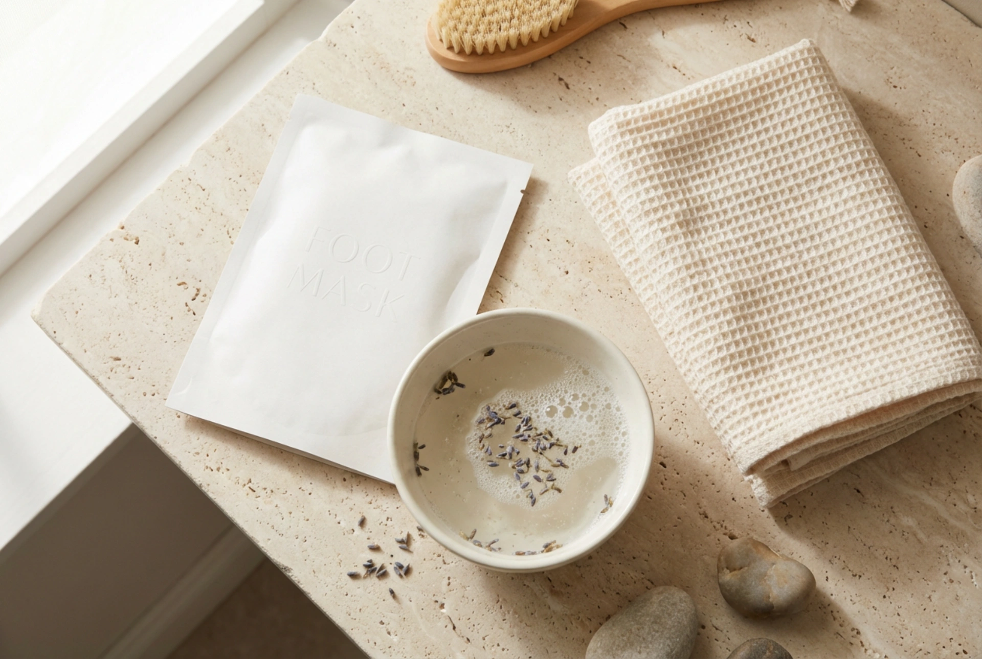 Eksfolijacijska maska za stopala: priprema, nanošenje i njega