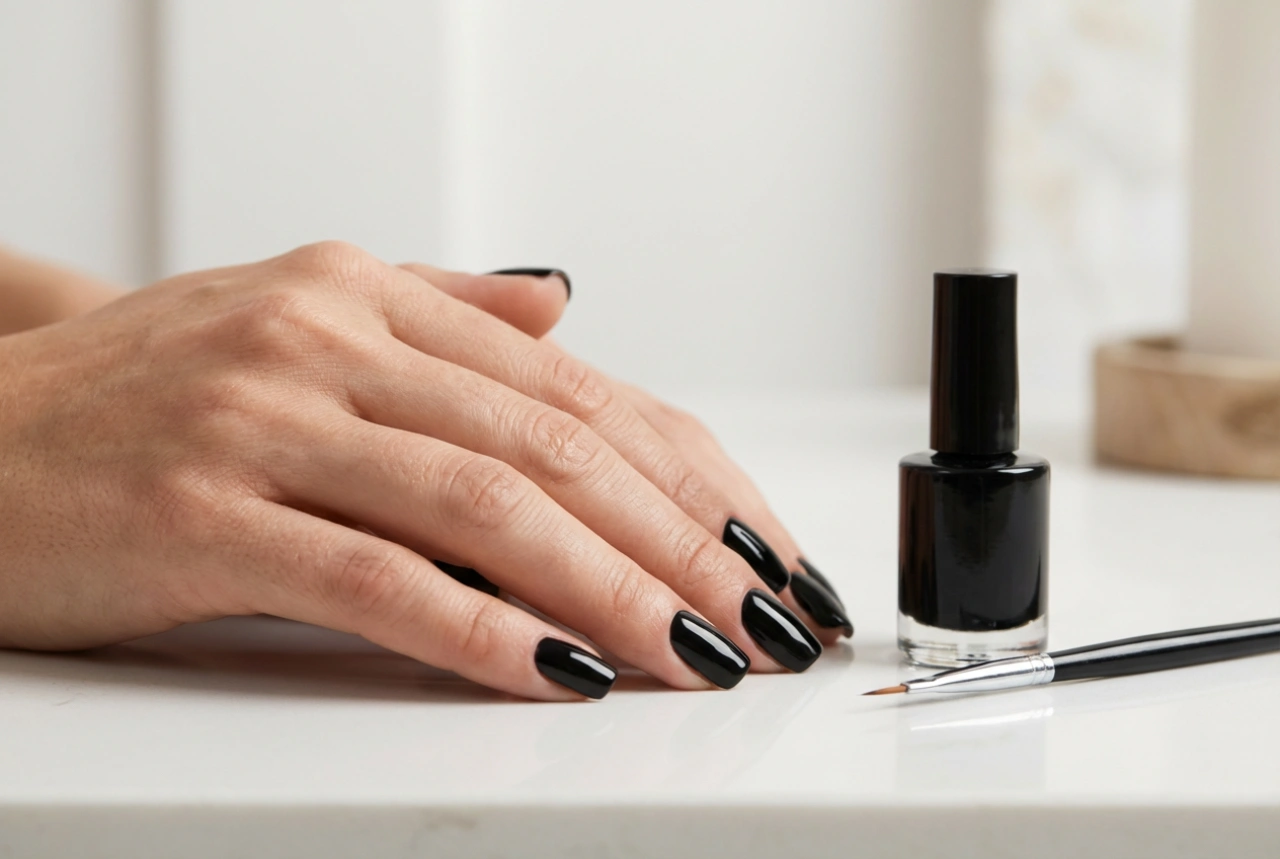 Crni hibridni nokti: bez prelijevanja kožice, priprema i nanošenje