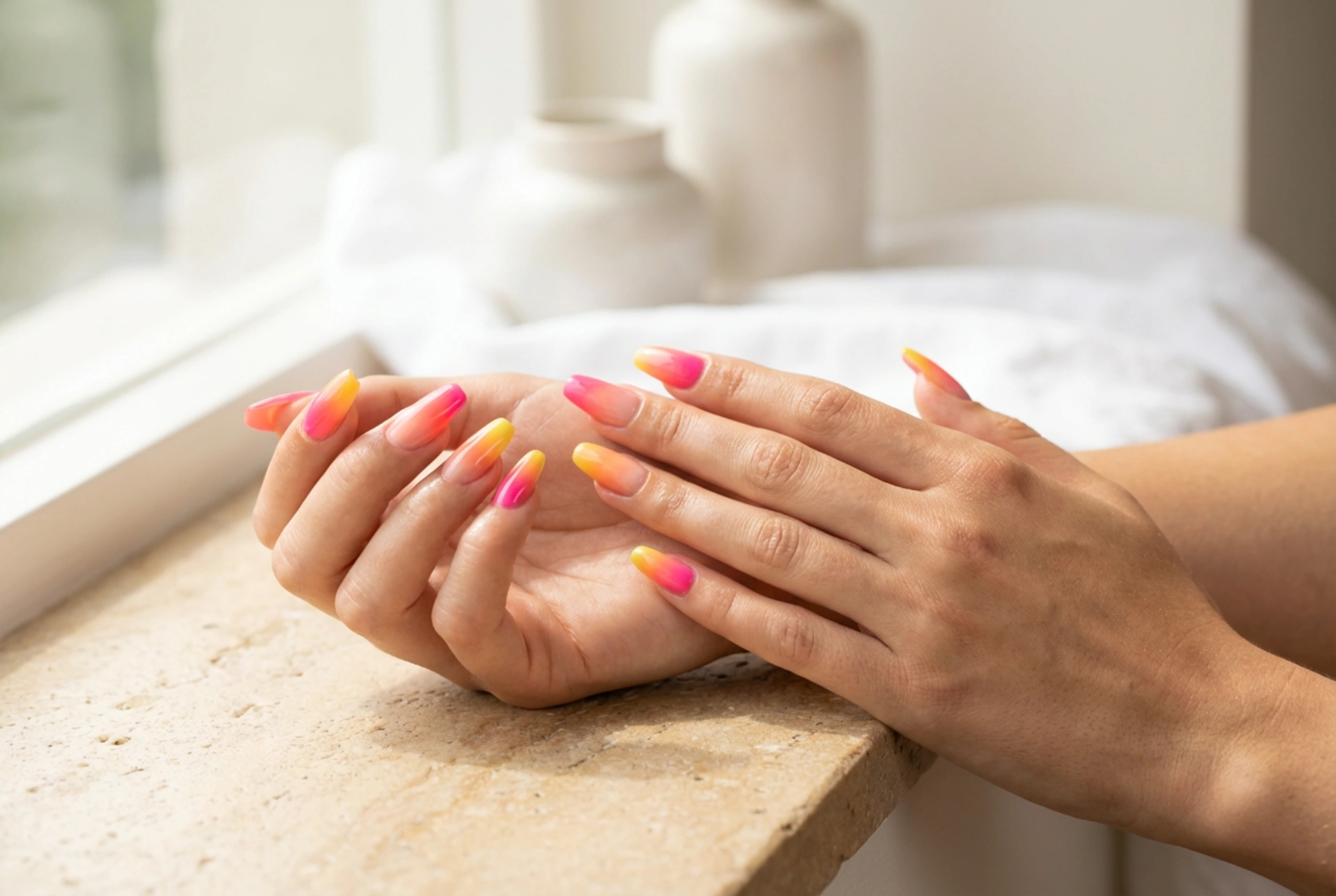 Šarene hibridne manikure za ljeto: neonske nijanse, ombre i zaštita boje