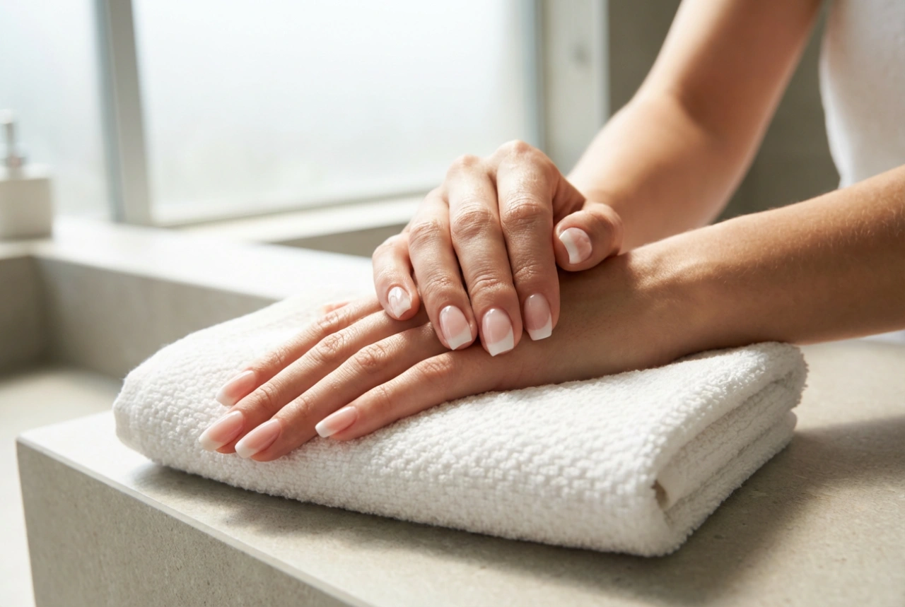 Hibridna francuska manikura: od sjenčanja kamuflažnim lakom do završnog sloja bez brisanja