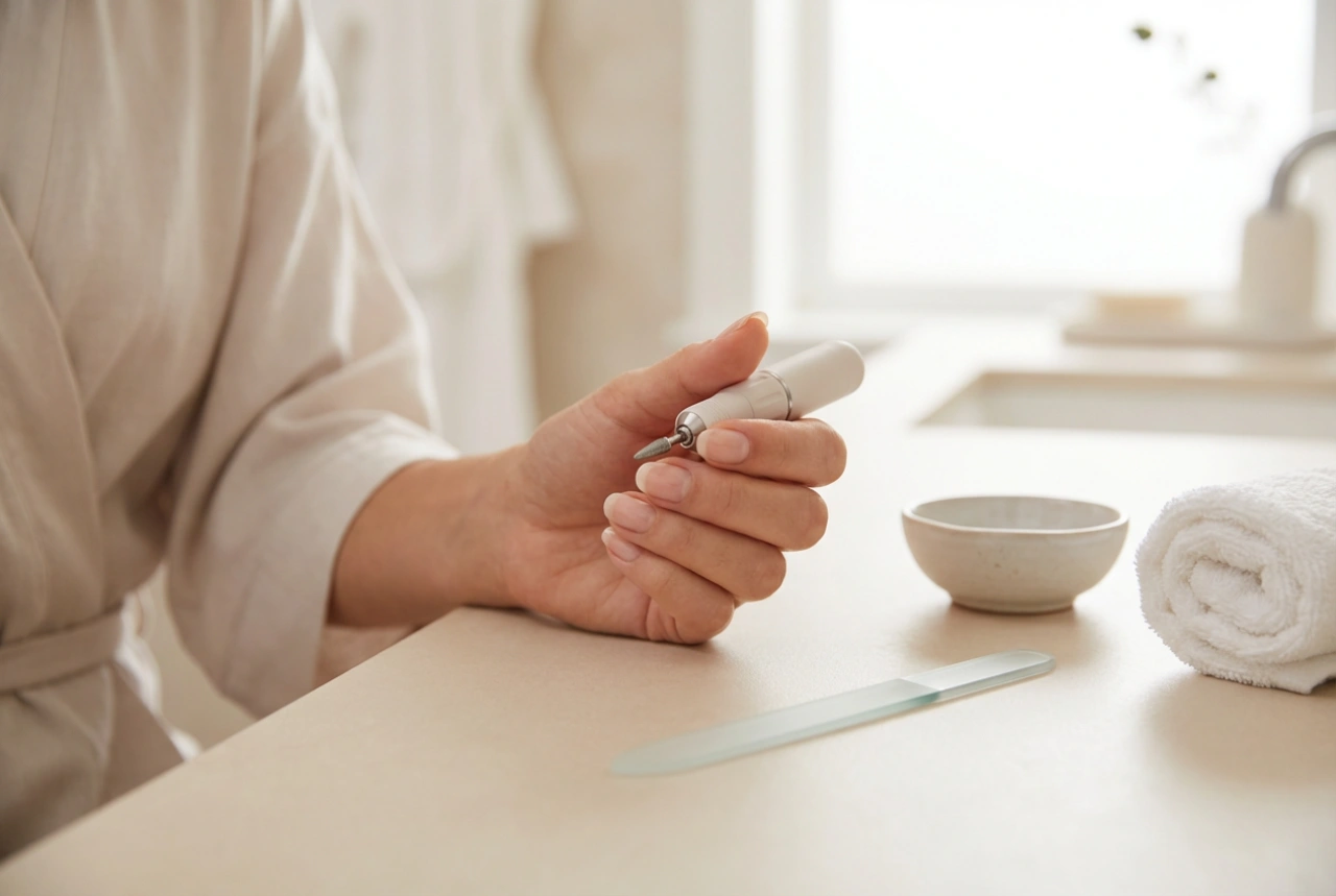 Mala glodalica za nokte: kompaktna konstrukcija i tehnika rada