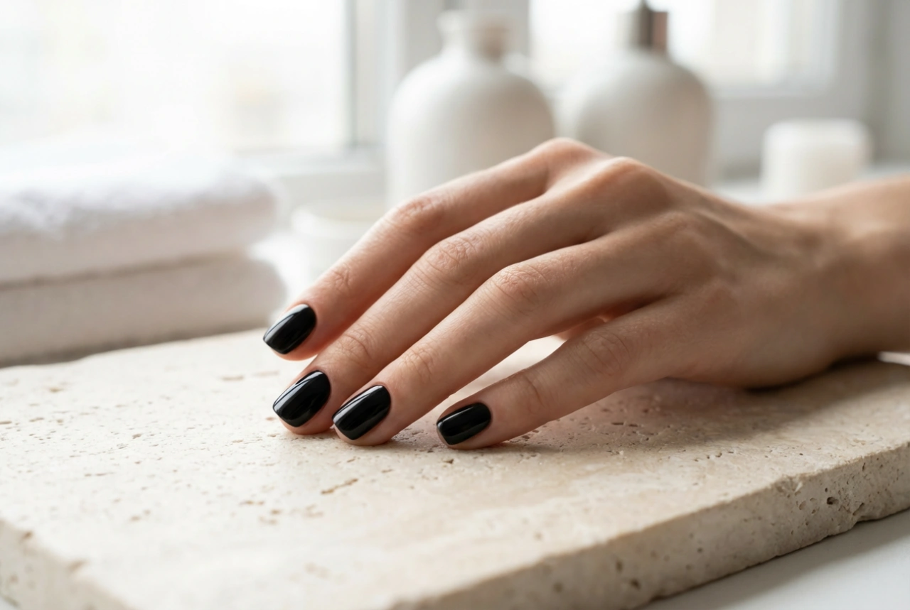 Crni kratki nokti: optičko stanjivanje i čiste linije