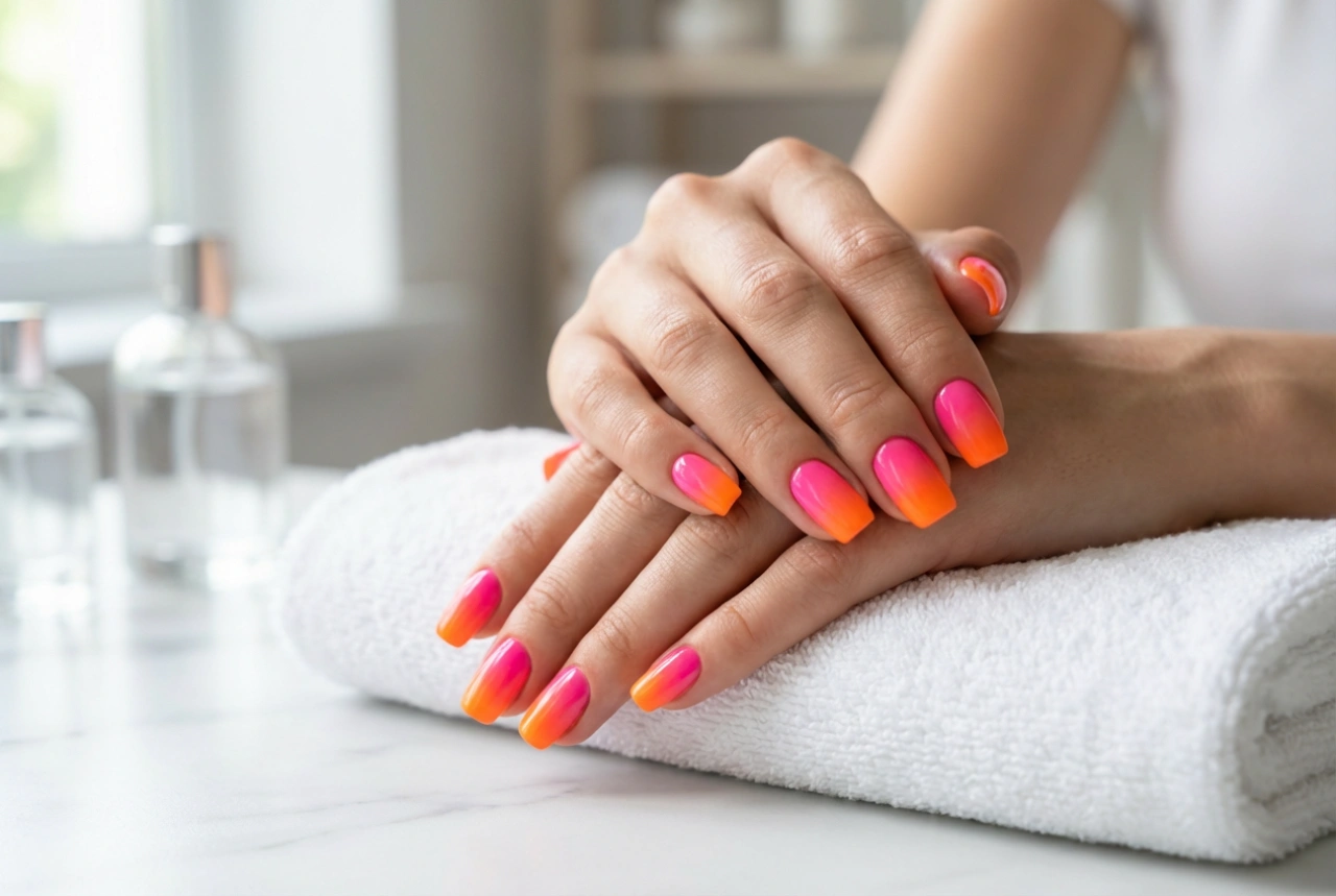 Neon ombre nokti: kombiniranje jarkih boja i savršeno sjenčanje