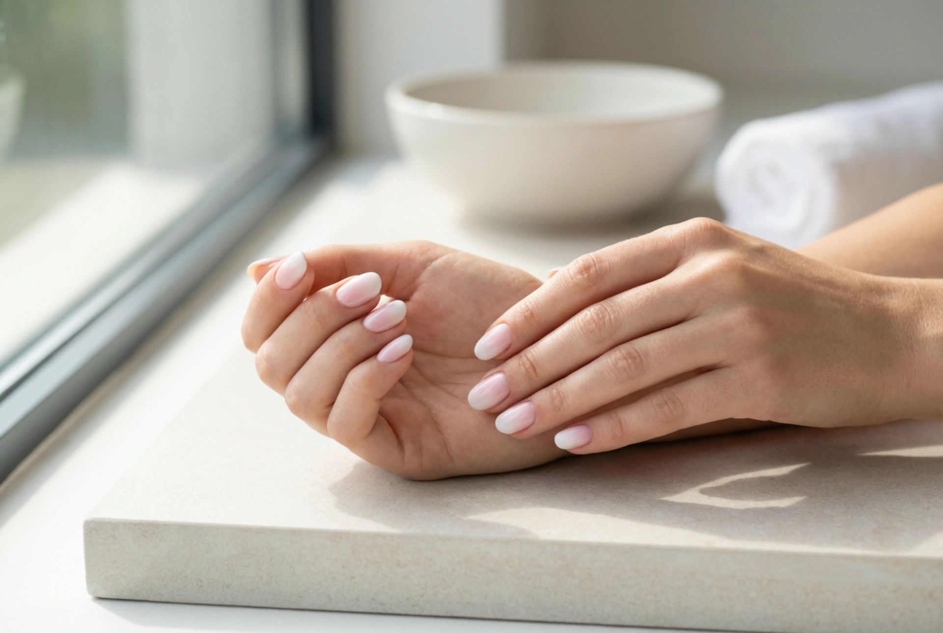 Kako napraviti bijelo-ružičaste ombre nokte: spužvica, sjenčanje i nadlak