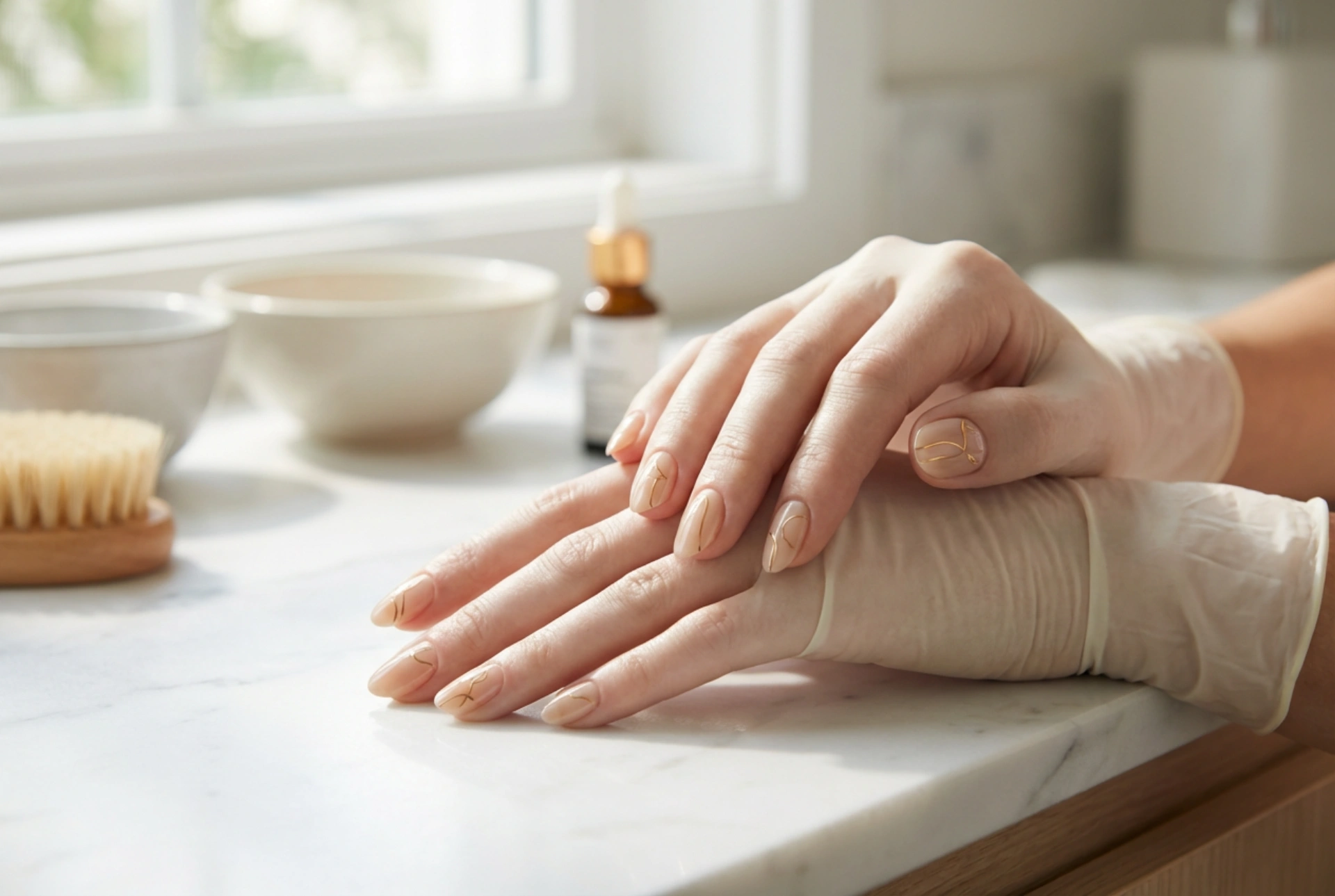 Nježni prirodni nokti: jednostavni uzorci korak po korak