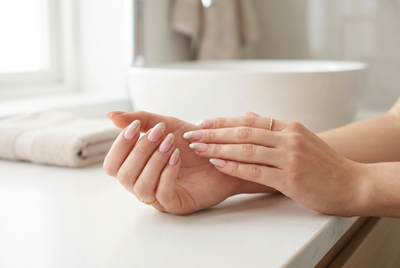 Ružičasti ombre nokti sa šljokicama: gdje dodati sjaj i kako ih zaštititi