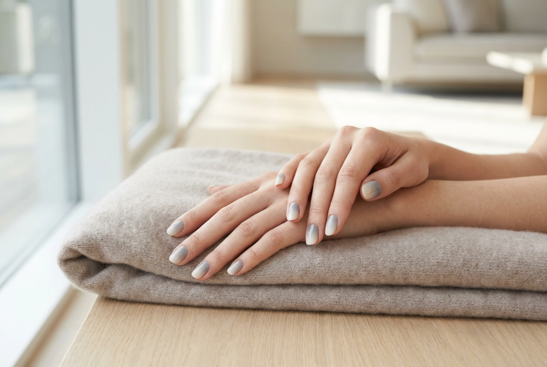 Sivi ombre nokti korak po korak: hladna elegancija kod kuće