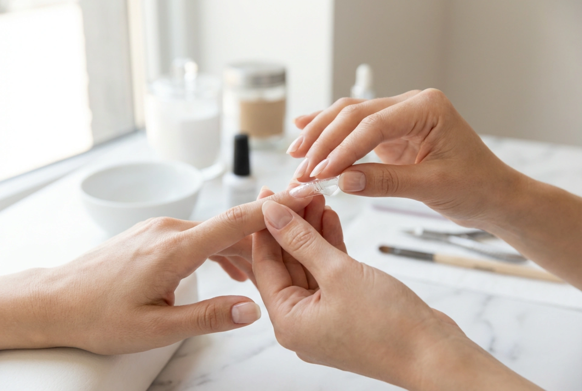 Šablone za produljenje noktiju: prilagodba, postavljanje i skidanje