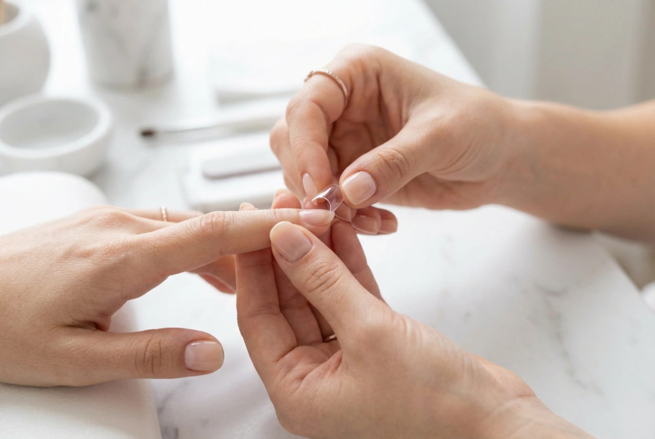 Gel tipse: priprema ploče nokta, lijepljenje i nadogradnja bez zračnih džepova