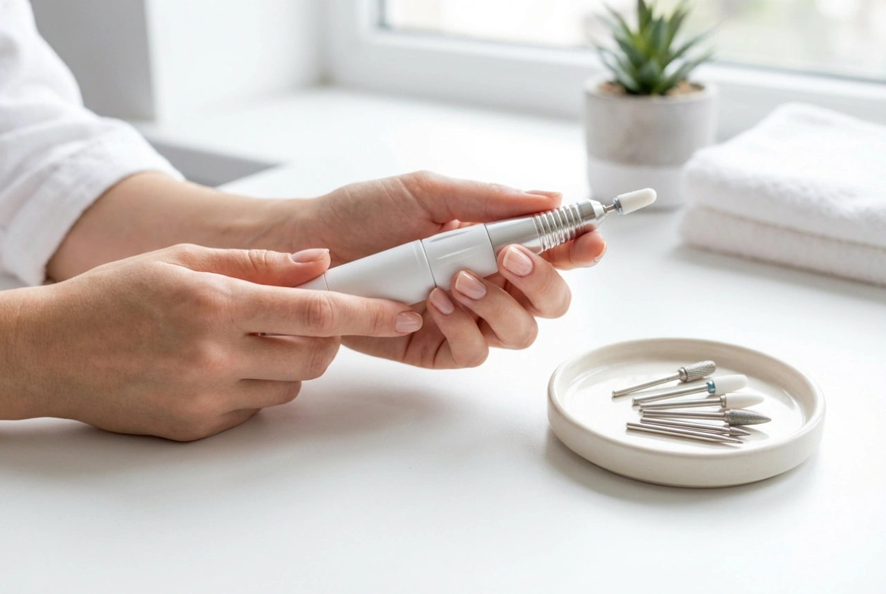 Kućna brusilica za nokte: sigurna upotreba, nastavci i brzine