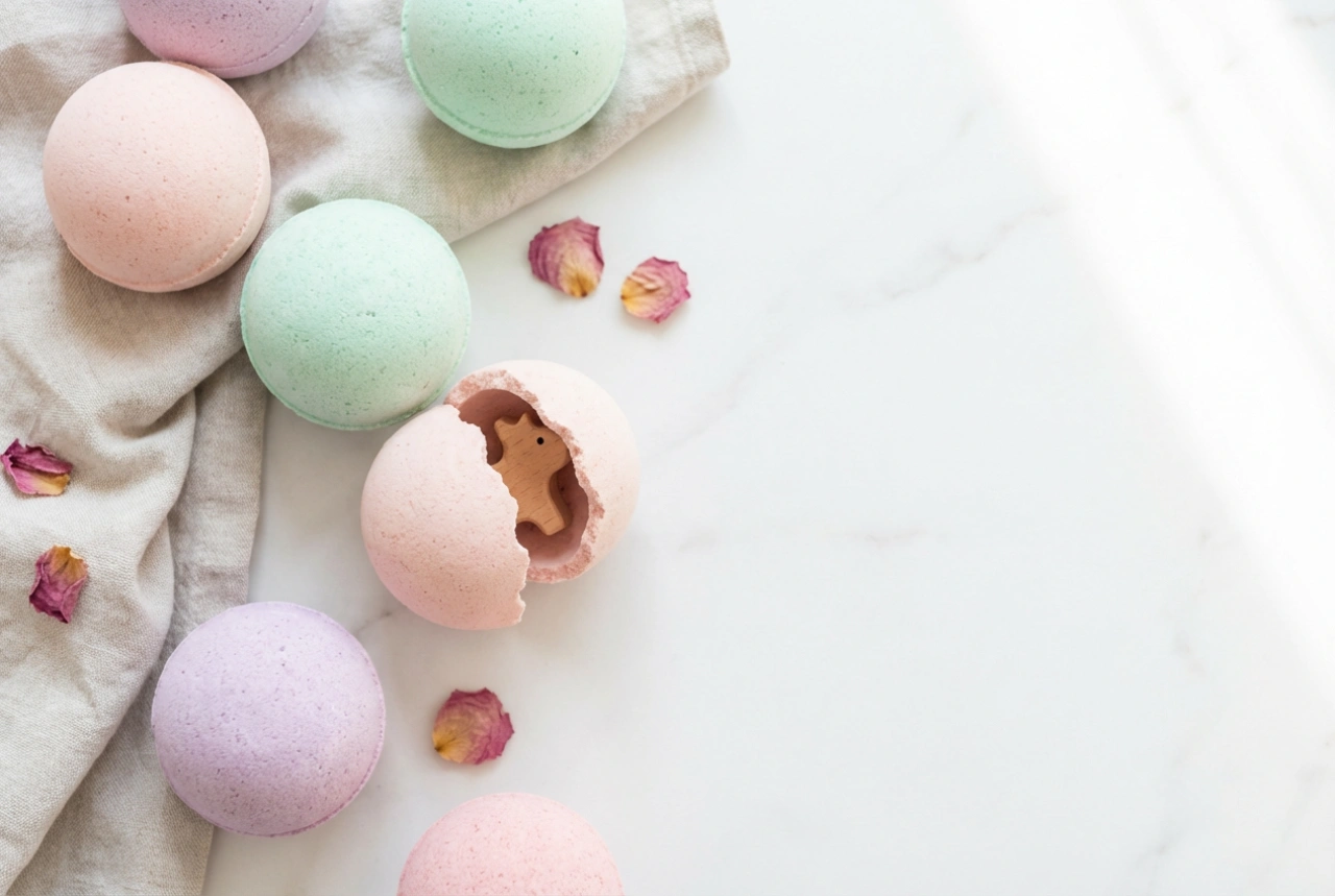 Kugle za kupanje s igračkom: kako napraviti efektno iznenađenje