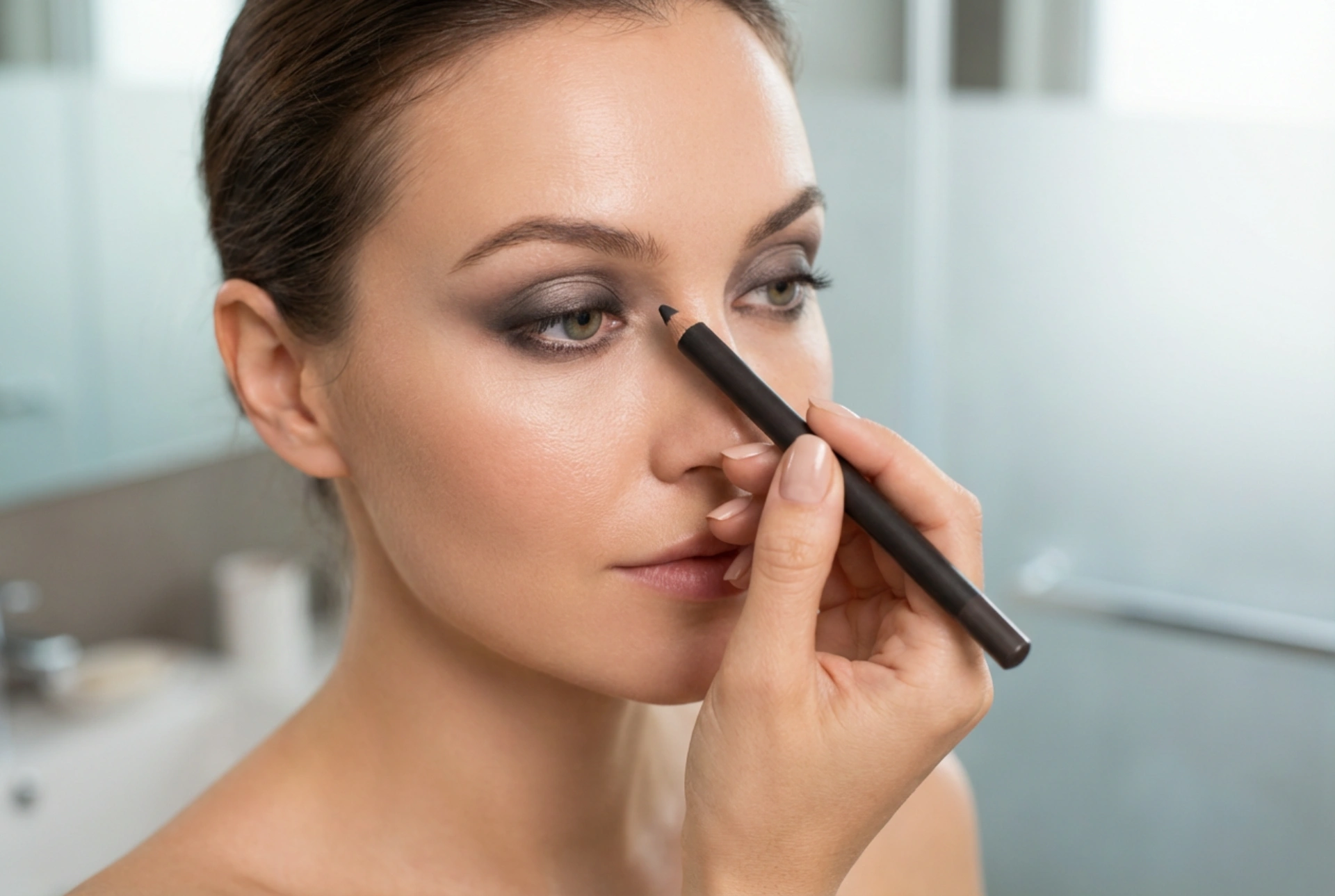 Debela olovka za oči: brzi smoky make-up i meko sjenčanje