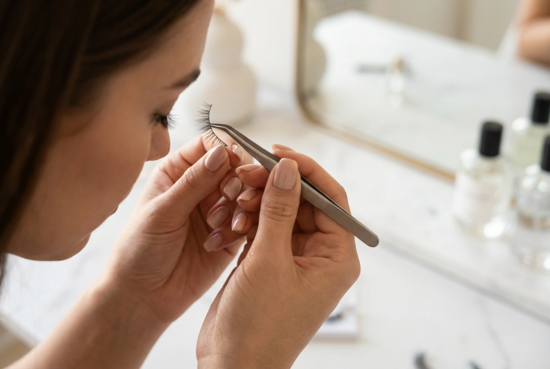 Polovice trepavica za suptilni lifting: aplikacija korak po korak