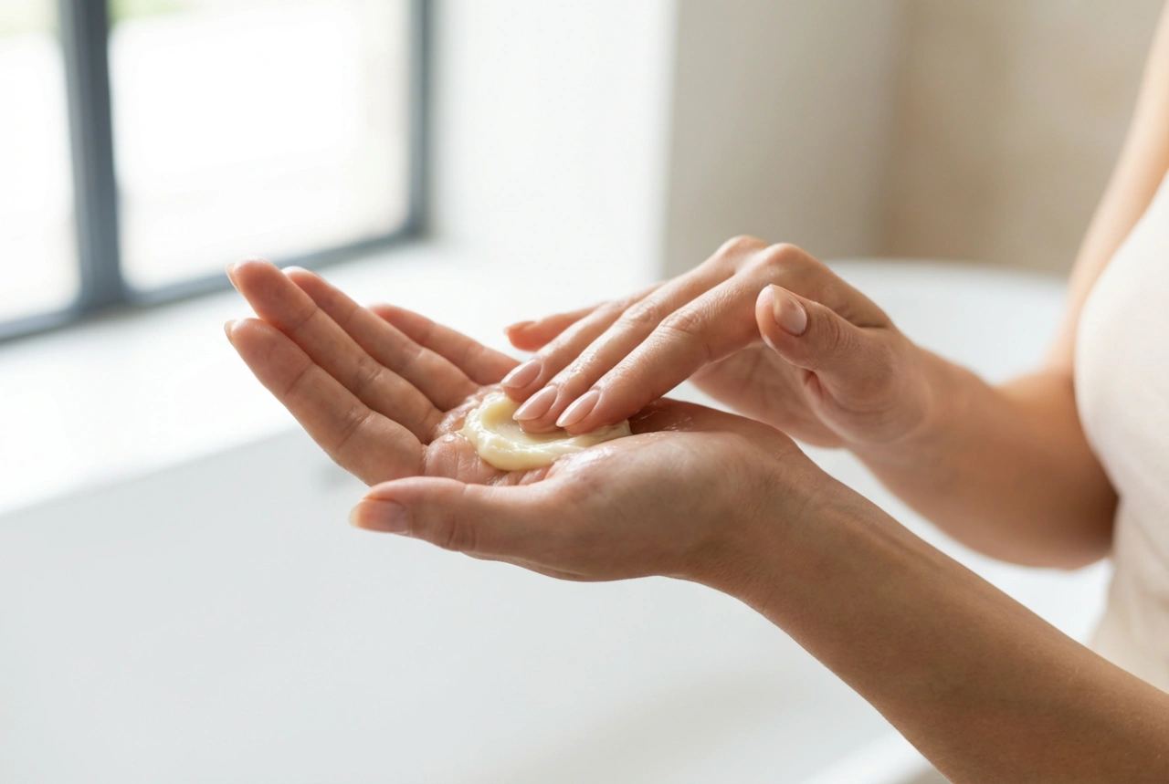 Shea maslac za masažu: priprema, topljenje u dlanovima, tehnika