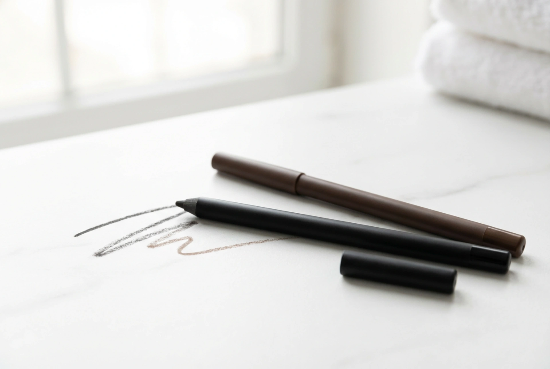 Olovka za oči za dan i večer: linija, razmazivanje, postojanost