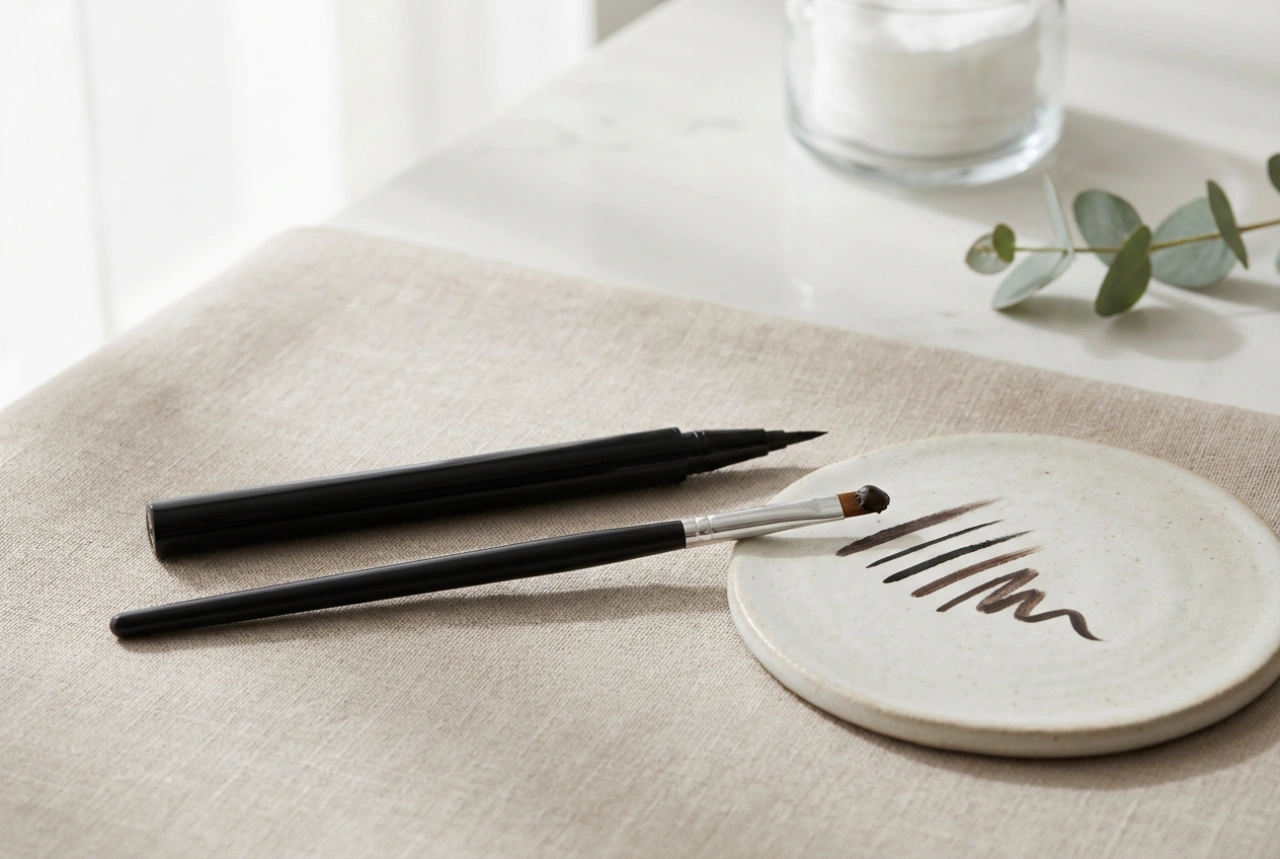 Eyeliner u olovci ili s kistom: kako odabrati i nacrtati ravnu liniju