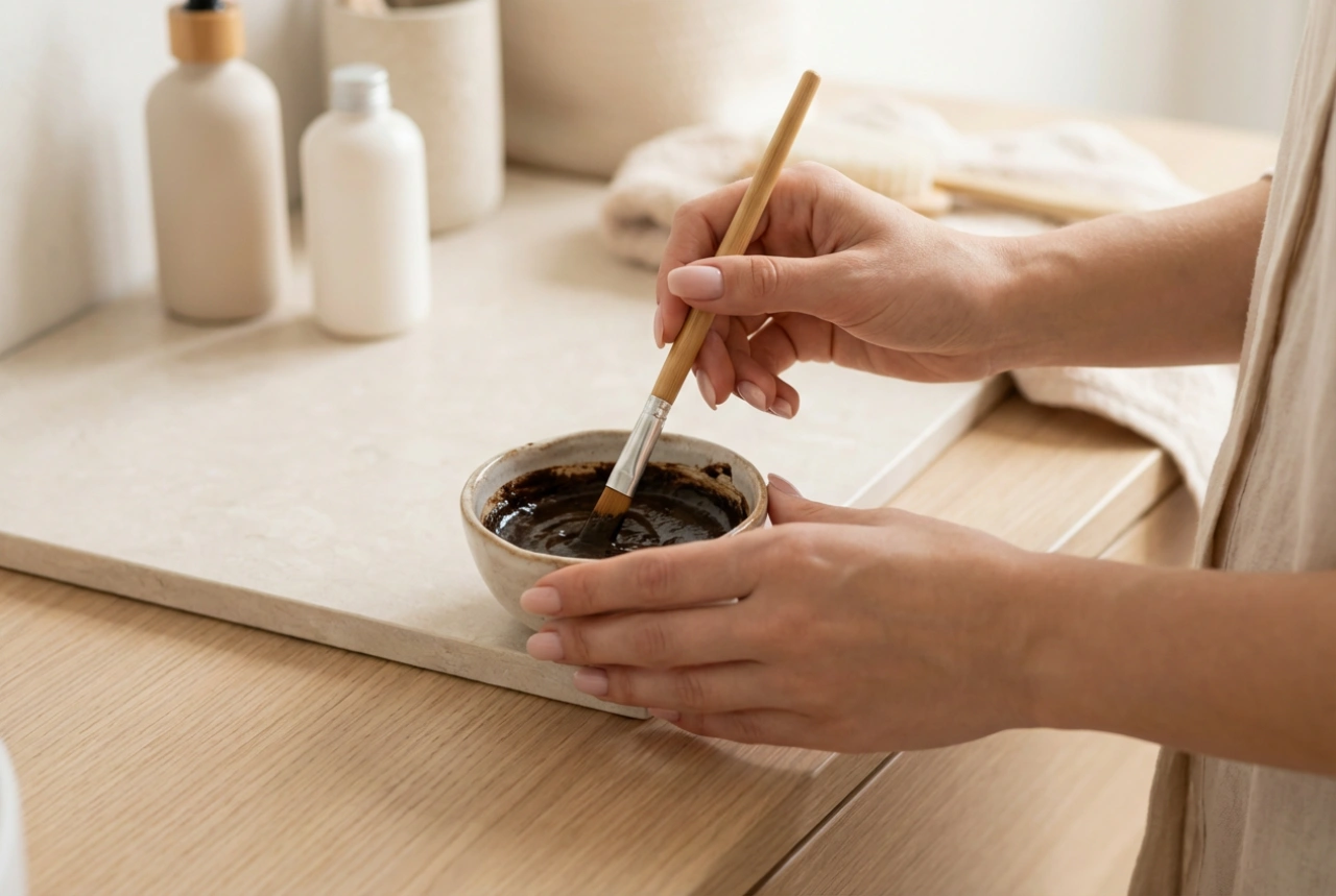 Puder kana za obrve: priprema smjese i nanošenje